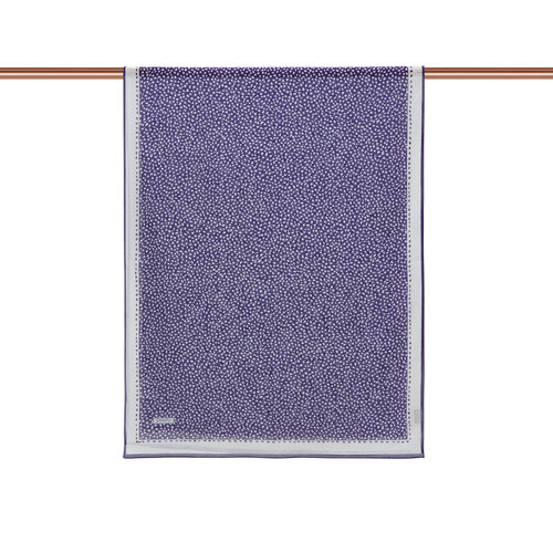 Dark Indigo Polka-Dot Cotton Scarf