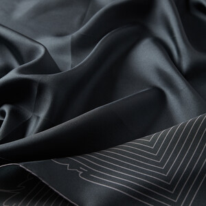 Dark Menthol Prive Twill Silk Scarf - Thumbnail