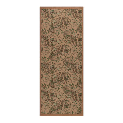 Dark Mink Breeze Print Tencel Scarf