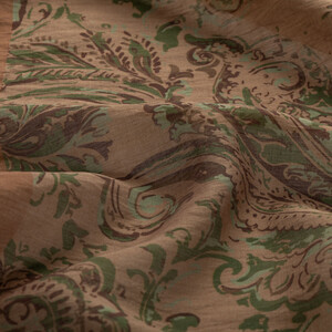 Dark Mink Breeze Print Tencel Scarf - Thumbnail