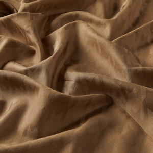  Dark Mink Houndstooth Cotton Silk Scarf - Thumbnail