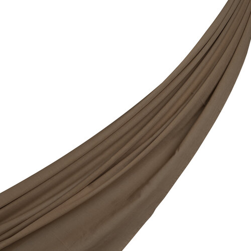 Dark Mink Plain Cotton Scarf