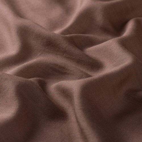 Dark Mink Plain Cotton Silk Scarf