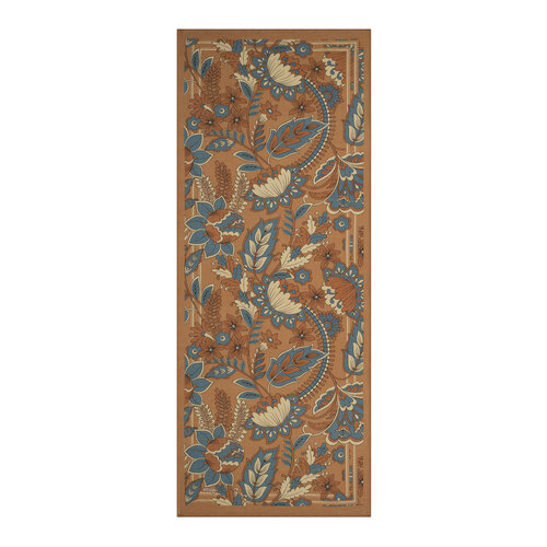 Dark Mink Royal Ivy Pattern Tencel Scarf