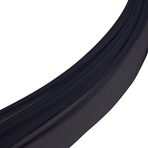 Dark Navy Plain Cotton Scarf