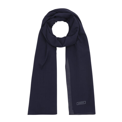 Dark Navy Plain Cotton Scarf