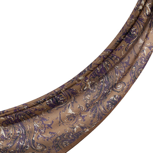 Dark Nude Breeze Print Tencel Scarf