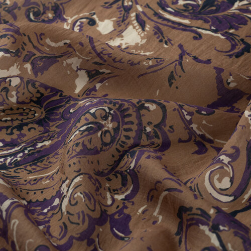 Dark Nude Breeze Print Tencel Scarf
