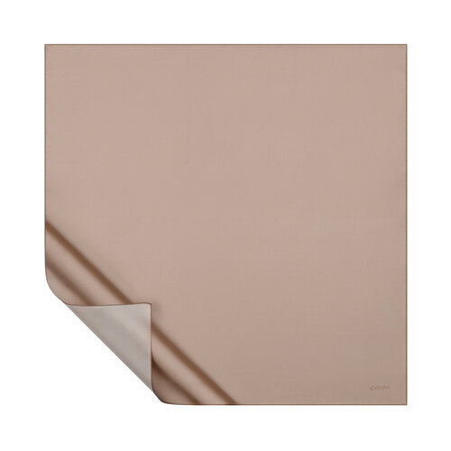 Dark Nude Plain Silk Twill Scarf