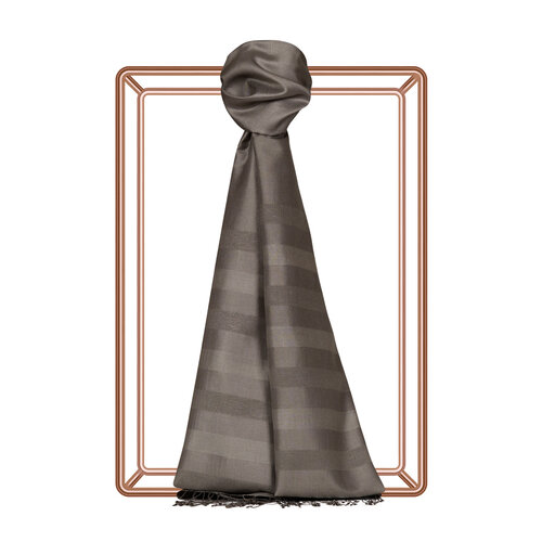  Dark Stone Mono Blinds Silk Scarf