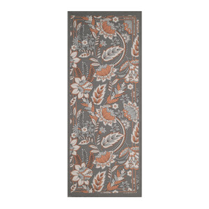 Dark Stone Royal Ivy Pattern Tencel Scarf - Thumbnail