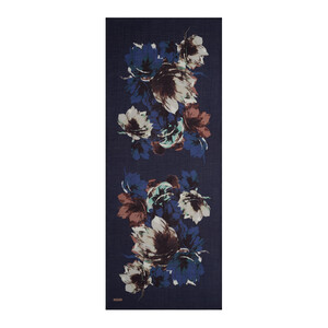 Denim Blue Florescence Print Tencel Scarf - Thumbnail
