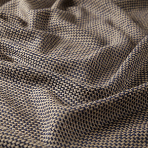 Denim Blue Knit Cashmere Wool Silk Scarf - Thumbnail