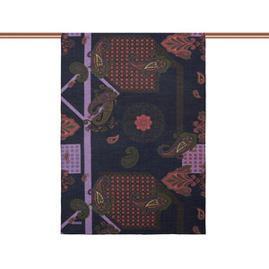 Denim Blue Palace Way Print Tencel Scarf - Thumbnail