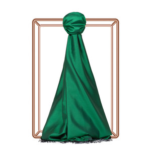 Diamond Green Reversible Silk Scarf - Thumbnail