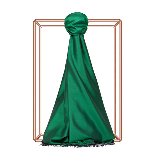 Diamond Green Reversible Silk Scarf