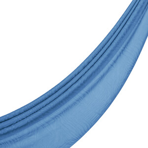 ipekevi - Dört Mevsim Bebe Mavisi Zebra Desenli Monogram Şal