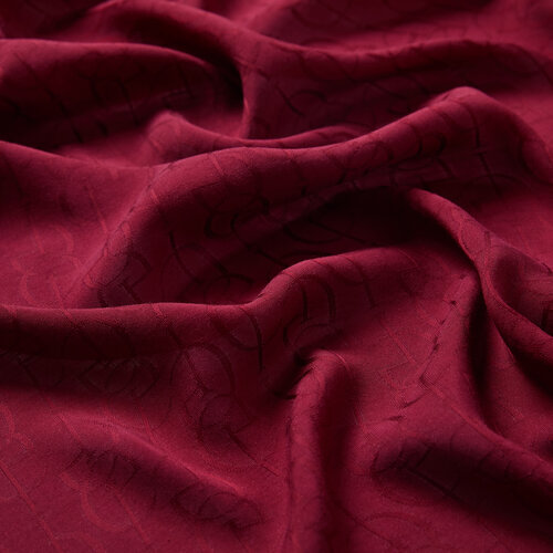 Dört Mevsim Bordo İE Monogram Şal 
