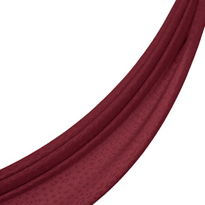 ipekevi - Dört Mevsim Bordo Leopar Desenli Monogram Şal