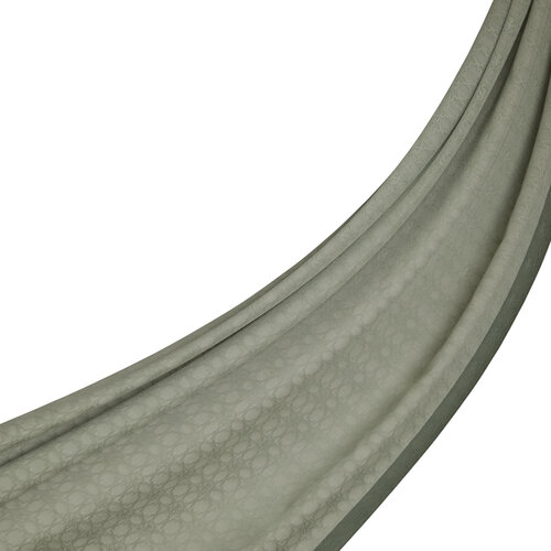 Dört Mevsim Çağla Yeşili Monogram Şal