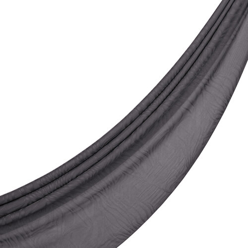 Dört Mevsim Füme Zebra Desenli Monogram Şal