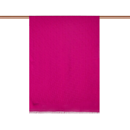 Dört Mevsim Fuşya İE Monogram Şal 