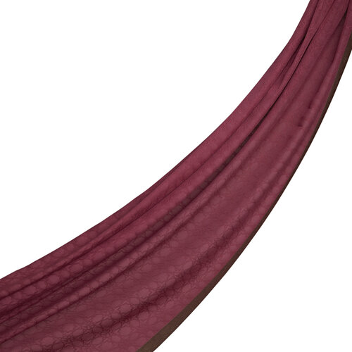 شال الفصول الأربعة مونغرام لون فوشي