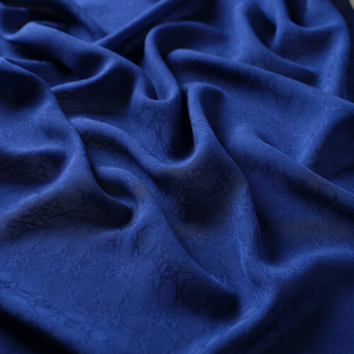 شال الفصول الأربعة مونغرام لون أزرق داكن