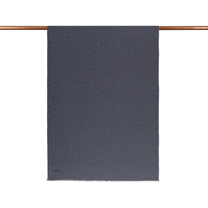 ipekevi - Dört Mevsim Gümüş Leopar Desenli Monogram Şal (1)