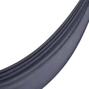 Dört Mevsim Gümüş Zebra Desenli Monogram Şal - Thumbnail