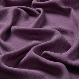 Dört Mevsim İncir Moru İE Monogram Şal - Thumbnail