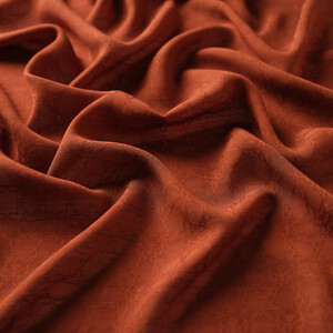 شال الفصول الأربعة مونغرام لون بريك غامق - Thumbnail