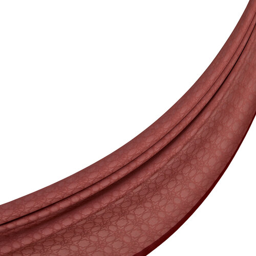 Dört Mevsim Kızıl Bakır Monogram Şal