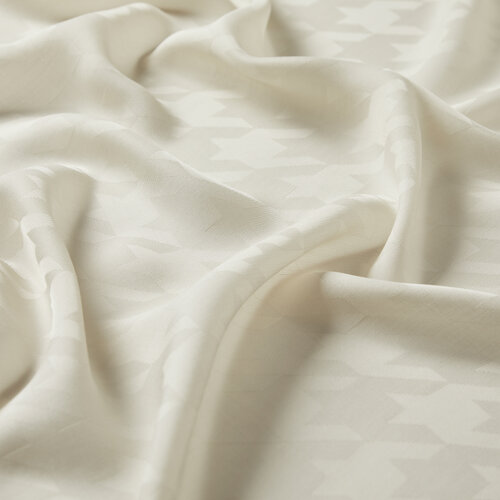 شال الفصول الأربعة تصميم هندسي لون كريمي