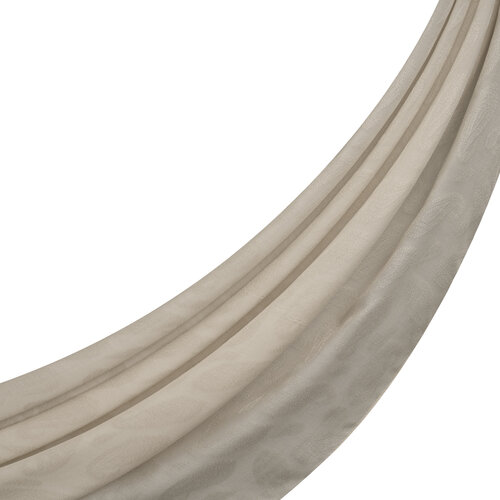 Dört Mevsim Krem Paisley Monogram Şal 
