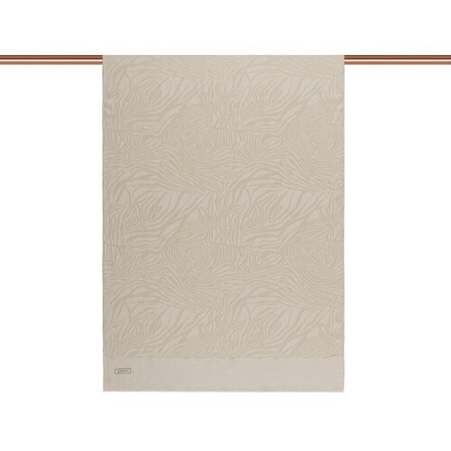 Dört Mevsim Krem Zebra Desenli Monogram Şal