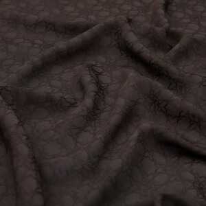 ipekevi - Dört Mevsim Küllü Kahve Monogram Eşarp (1)