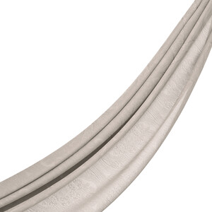 ipekevi - Dört Mevsim Kum Beyazı Gökgülü Desenli Şal