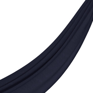 ipekevi - Dört Mevsim Lacivert Gökgülü Desenli Şal