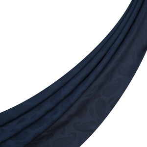 ipekevi - شال الفصول الأربعة تصميم بيزلي لون كحلي