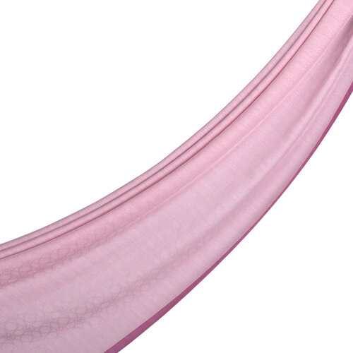 Dört Mevsim Lilyum Pembe Monogram Şal