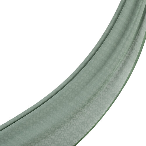 Dört Mevsim Mint Yeşili Monogram Şal