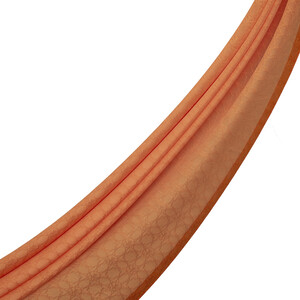 شال الفصول الأربعة مونغرام لون برتقالي - Thumbnail