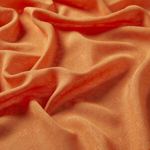 شال الفصول الأربعة مونغرام لون برتقالي - Thumbnail