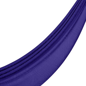 ipekevi - Dört Mevsim Saks Mavisi Zebra Desenli Monogram Şal