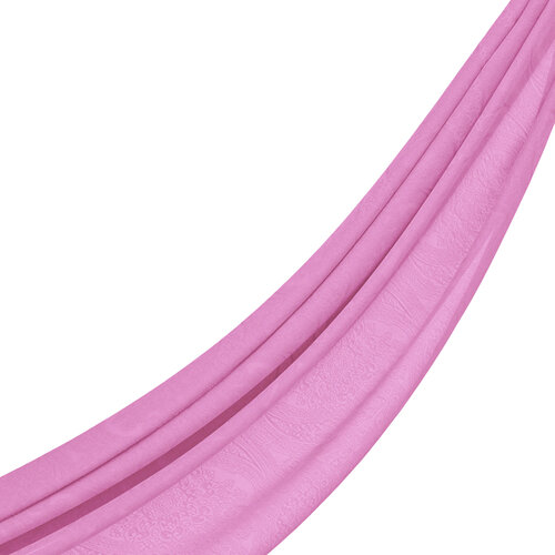 Dört Mevsim Şeker Pembe Gökgülü Desenli Şal