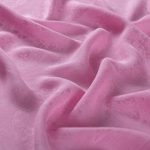 Dört Mevsim Şeker Pembe Gökgülü Desenli Şal