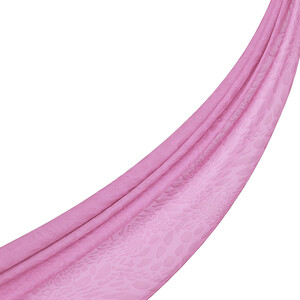 Dört Mevsim Şeker Pembe Vahra Desenli Şal - Thumbnail