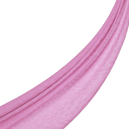 Dört Mevsim Şeker Pembe Vahra Desenli Şal