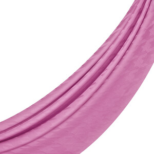 ipekevi - Dört Mevsim Şeker Pembesi Kazayağı Desenli Monogram Şal